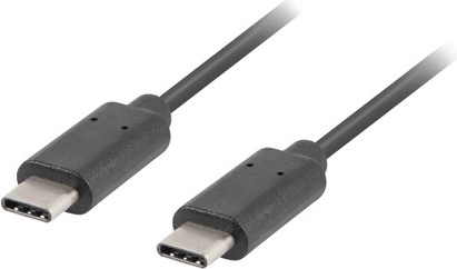 Kabel USB-C na USB-C 2.0, 1 m, czarny