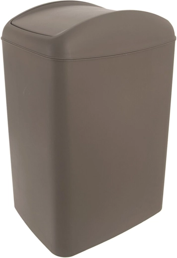 Kosz na śmieci Waste z uchylną (wahadłową) pokrywą 5 l brązowy