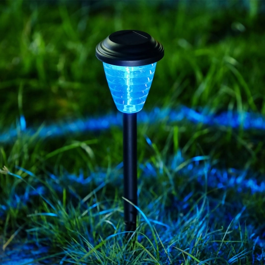 Solarna lampa wbijana z diodą RGB LED