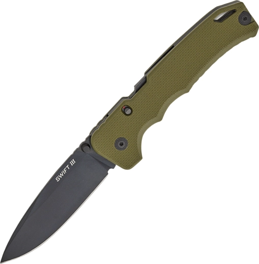 Zamykany nóż składany Cold Steel Swift III ze wspomaganym otwieraniem 10,2 cm, G10 zielony
