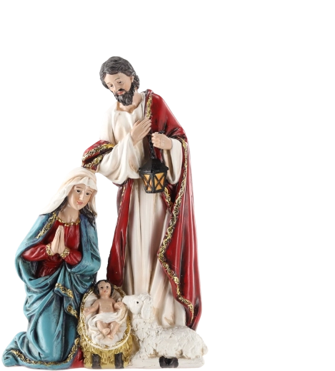 Figurka betlejemska Święta Rodzina (narodzenie Jezusa) - 1 szt.