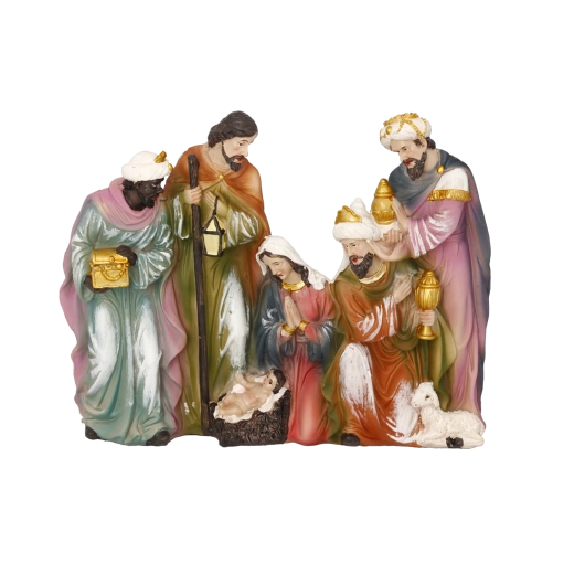 Figurka szopki – Narodzenie Jezusa z Trzema Królami 25,7 × 4,5 × 20 cm