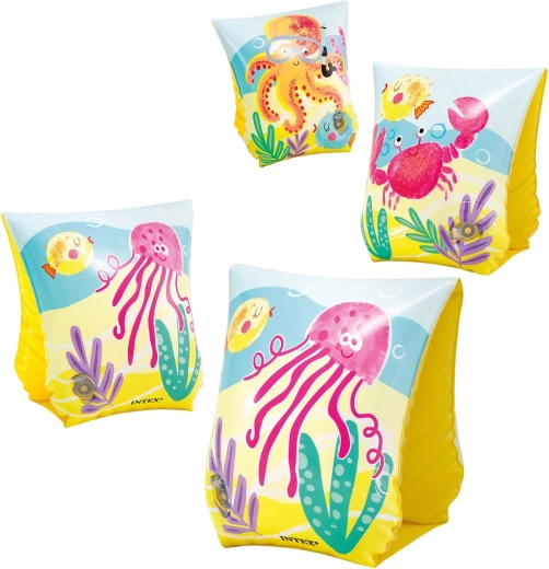 Nadmuchiwane rękawki do pływania z motywami morskimi 23 × 15 cm INTEX
