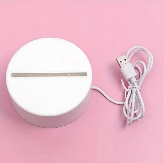 Nocna lampka LED serce 3D iluzja na USB