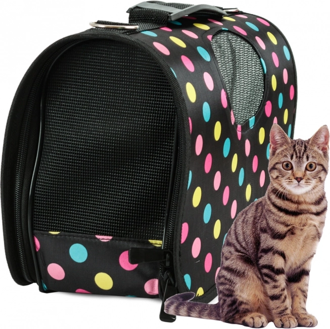 Torba transportowa dla zwierząt w kropki