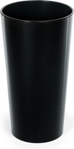 Doniczka Lilia 25 cm czarna z wkładem