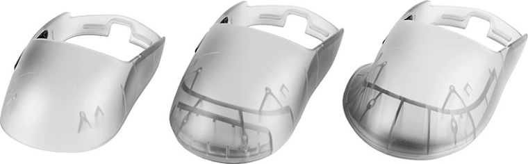 Trzy wymienne górne nakładki dla perfekcyjnego chwytu