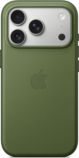 Tkaninowe etui TechWoven z MagSafe do iPhone’a 17 Pro – zielone