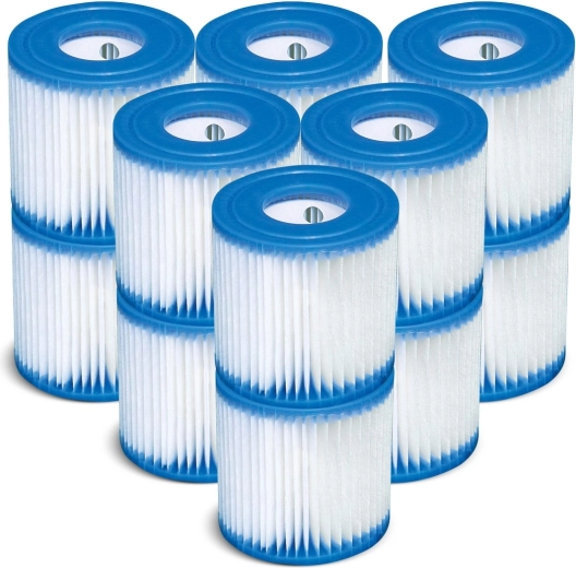 Filtry do wanny z hydromasażem typu S1 INTEX – zestaw 12 szt.