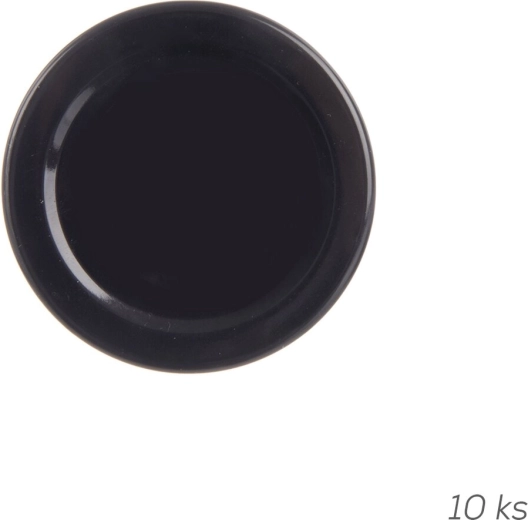 Metalowa zakrętka TO 53 (53 mm) czarna, 10 szt.