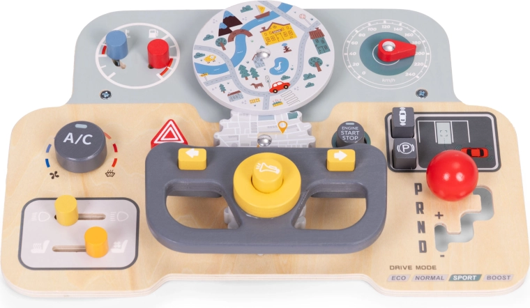 Realistyczna deska rozdzielcza do zabawy w kierowcę