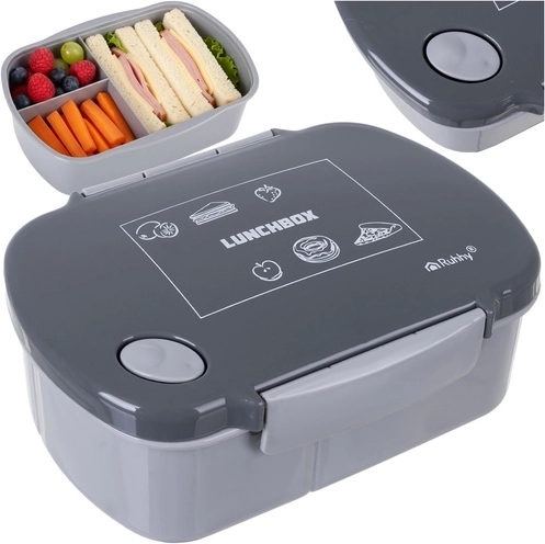 Lunchbox Ruhhy 800 ml szary