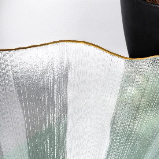 Teksturowane przezroczyste szkło imitujące kryształ