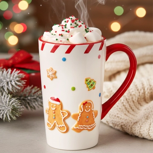 Świąteczny reliefowy dekor