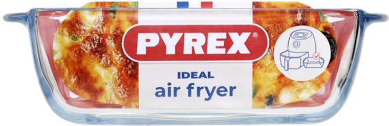 Pyrex kwadratowe naczynie do zapiekania z borokrzemowego szkła 1 l (20 × 17 × 6 cm)