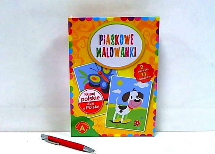 Malowanie piaskiem – pies i motyl