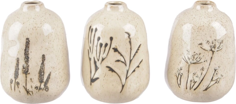 Porcelanowy wazon w kształcie kwiatu, biały (3 warianty)