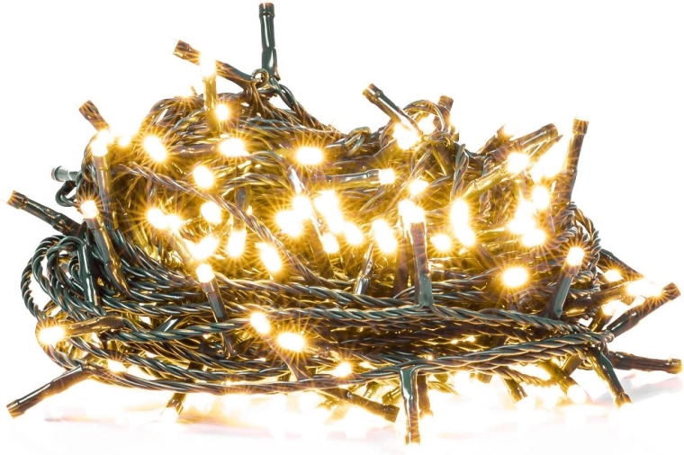 Retlux łączony świąteczny łańcuch LED 150 LED ciepła biel 20 m