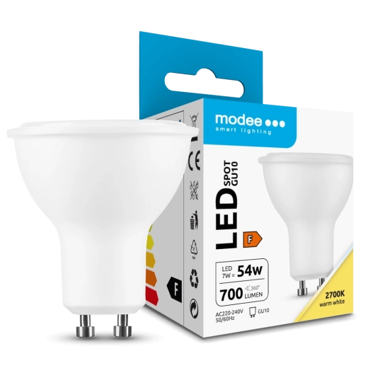 Modee LED żarówka GU10 7 W, 700 lm, 110°, ciepła biel 2700 K