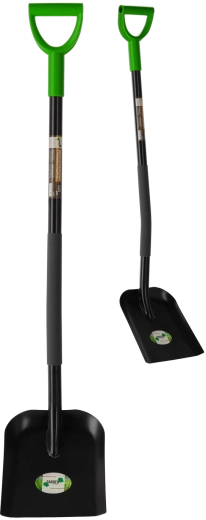 Szeroka kwadratowa szufla do materiałów sypkich