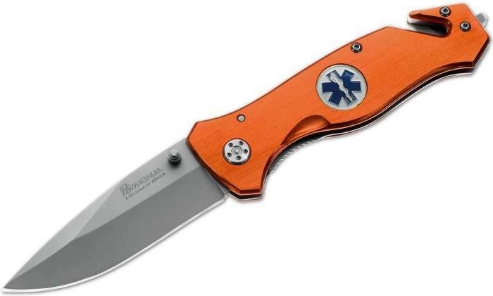 Magnum Medic nóż ratowniczy składany 8,5 cm, pomarańczowy aluminium