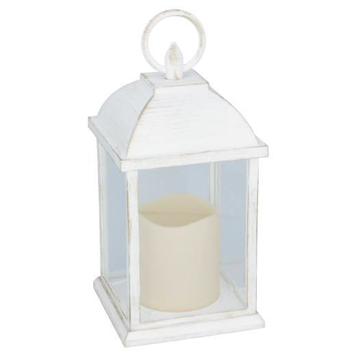 Elegancki lampion ze szklanymi okienkami