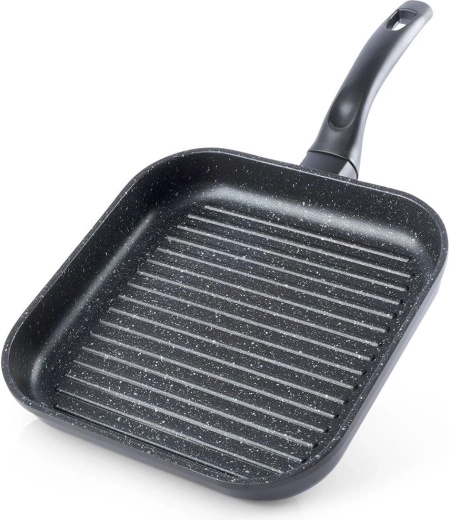 Grillowa kwadratowa patelnia granitowa 26 × 26 cm GRANDE