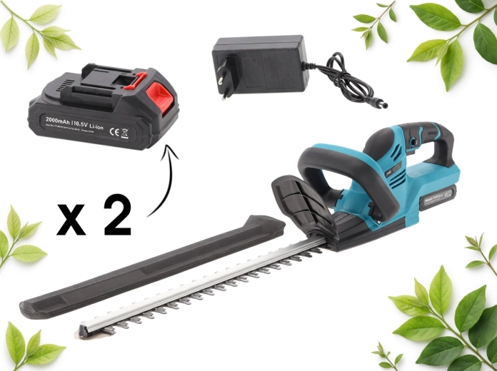 Akumulatorowe nożyce do żywopłotu 48 cm 21 V