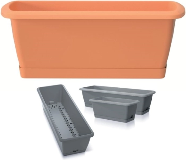 Skrzynka z systemem nawadniania Respana Easycare 39,7 cm – terakota