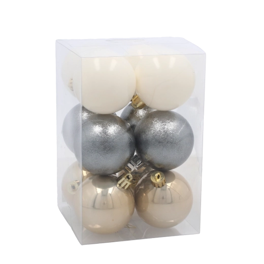 Harmonijna paleta szampańska, srebrna i biała