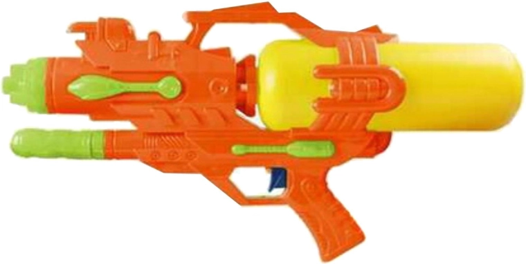 Duży pistolet na wodę 45 cm z pompką, pomarańczowy - 1 sztuka