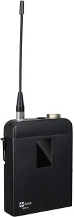 Dwa nadajniki bodypack z LCD