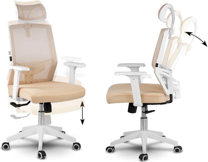 Mechanizm kołysania z blokadą i płynna regulacja wysokości