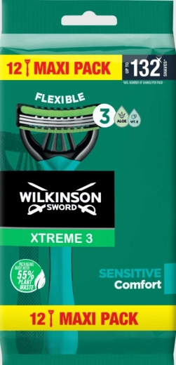 Jednorazowa maszynka do golenia Wilkinson Xtreme3 Sensitive, 12 szt.