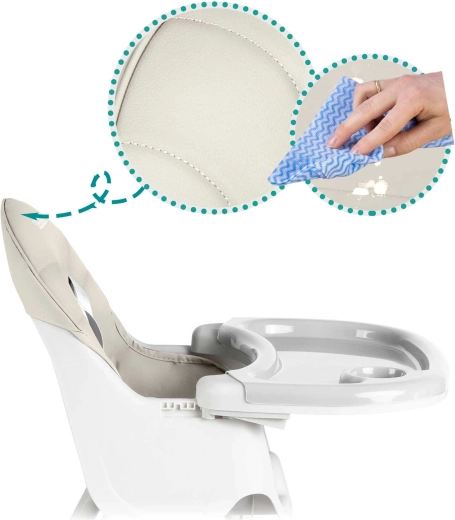 Odpinany i regulowany stolik z podwyższonymi krawędziami