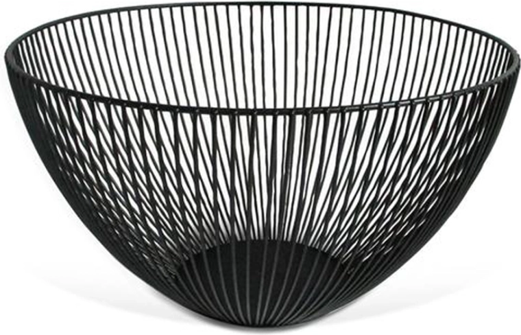 Druciana misa na owoce Kitchisimo czarna 25 cm