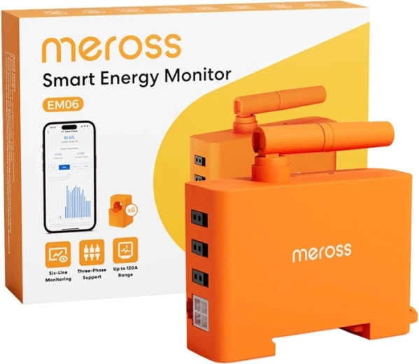 Inteligentny monitor zużycia energii Meross EM06P-EU z Wi‑Fi