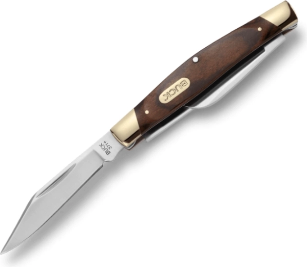 Buck 371 Stockman Woodgrain kieszonkowy nóż składany z 3 ostrzami