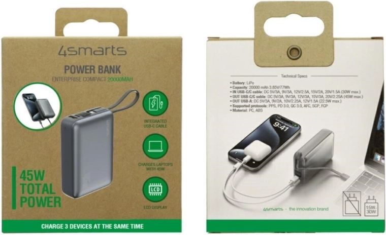 Zintegrowany kabel USB‑C: ładuj bez dodatkowych przewodów