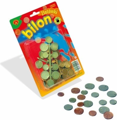 Plastowe polskie monety złotowe – zestaw edukacyjny