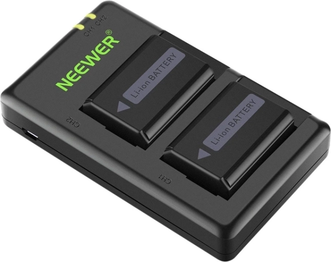 Neewer zestaw 2× akumulatory Sony NP-FW50 i podwójna ładowarka USB
