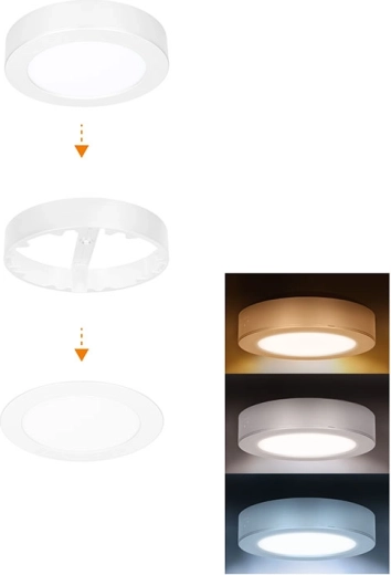 Solight panel LED mini do łazienki 2w1, 12 W, 1020 lm, IP54, biały