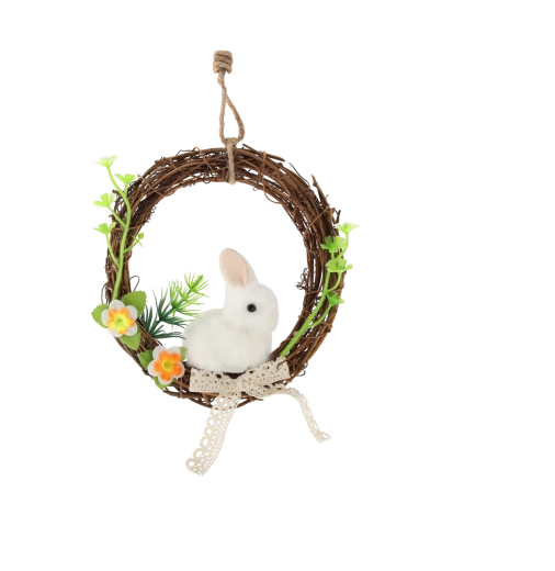 Uroczy zajączek jako centralny punkt dekoracji