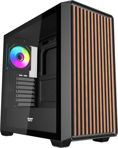 Obudowa komputerowa Darkflash DS900WD ATX, czarna, z 4 wentylatorami