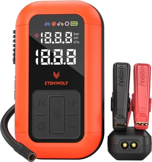 Kompresor samochodowy ETENWOLF X6 Pro Max z akumulatorem 12 000 mAh
