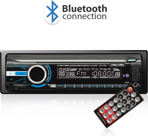Radio samochodowe CARGUARD z Bluetooth, USB i radiem FM