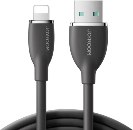 Kolorowy kabel 3A USB do Lightning SA29-AL3 / 3A / 1,2 m (czarny)