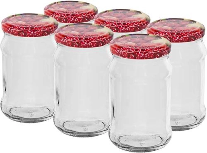 Słoiki do wekowania z pokrywką 300 ml, zestaw 6 szt.