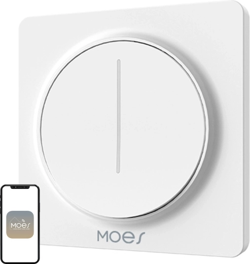 Dotykowy ściemniacz światła Moes ZigBee biały – 1 szt.