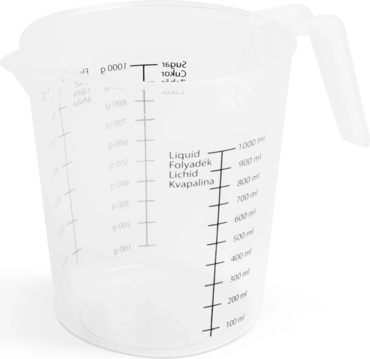 Kubek z miarką i dzióbkiem 1 l